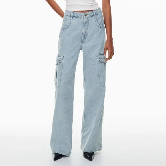 Agolde minka cargo jeans in realm 26 NWT - Picture 15 of 16